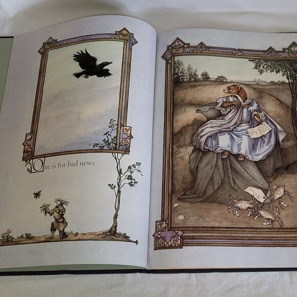 Crows: An Old Rhyme Illustrations Heidi Holder 9"x11" HC DJ 1st Ed 1987 Ex Cond - Picture 5 of 13